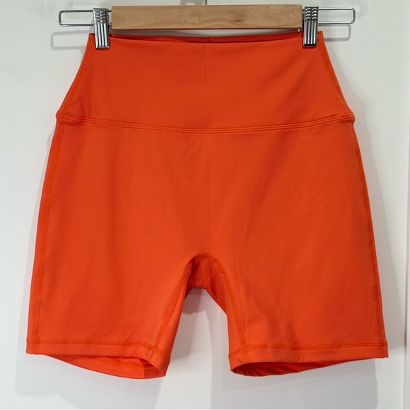 Set Active X Madelyn Cline Sportbody Bike Shorts Golden Hour Orange Large Rare - Picture 2 of 9